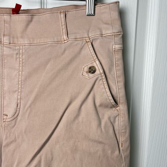 Spanx Stretch Twill Cropped Wide Leg Pant Pale Pink 1X - Picture 3 of 7